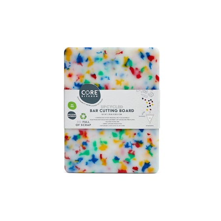Core Kitchen Recycled Plastic Bar Board with Non-Slip Footing - Confetti 46355